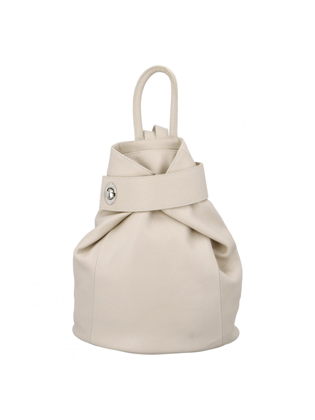 Městský kožený batůžek Kristýna krémový